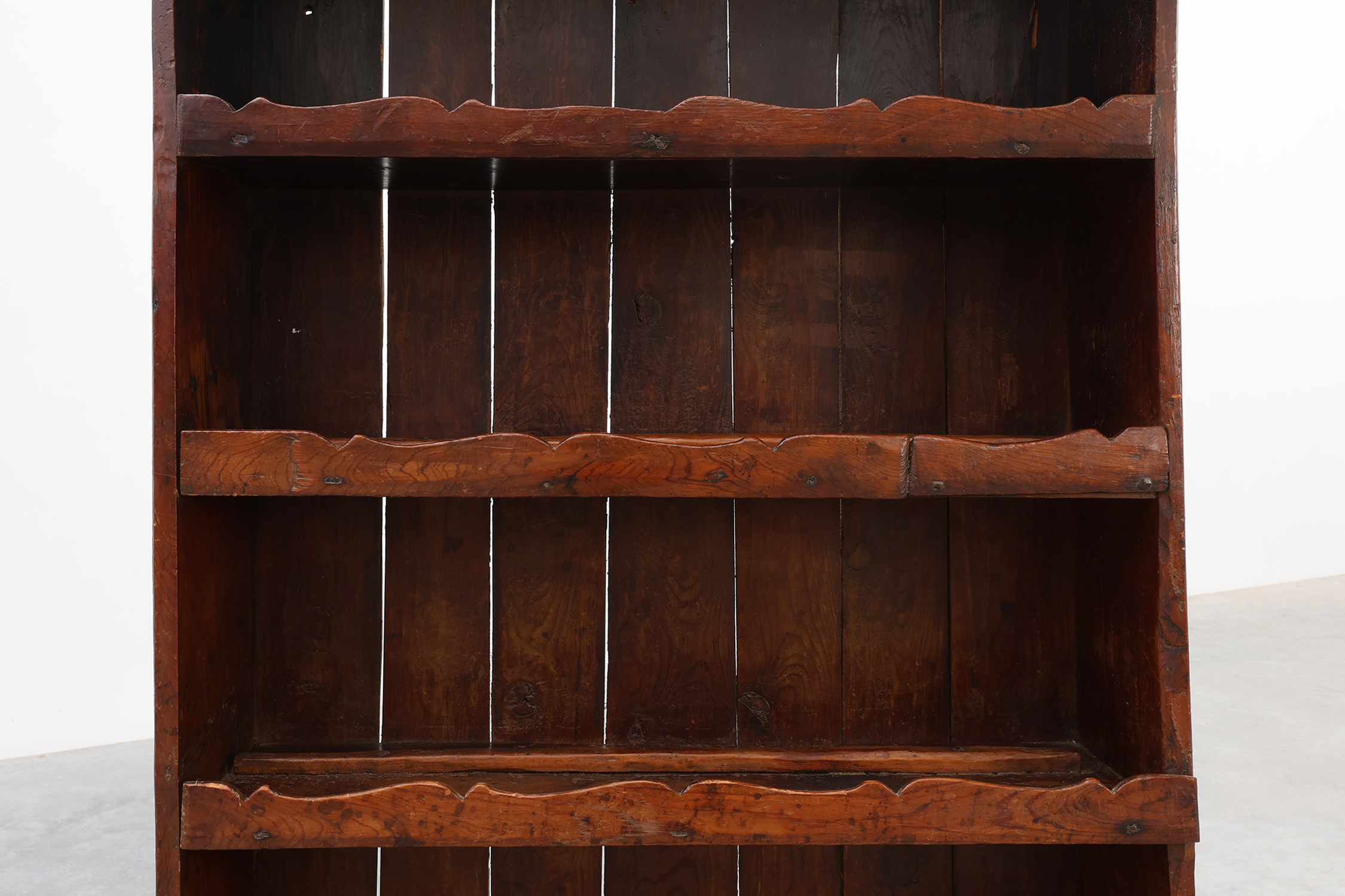 17th‑Century French Art Populaire Chestnut Cabinet with Gabled Topthumbnail